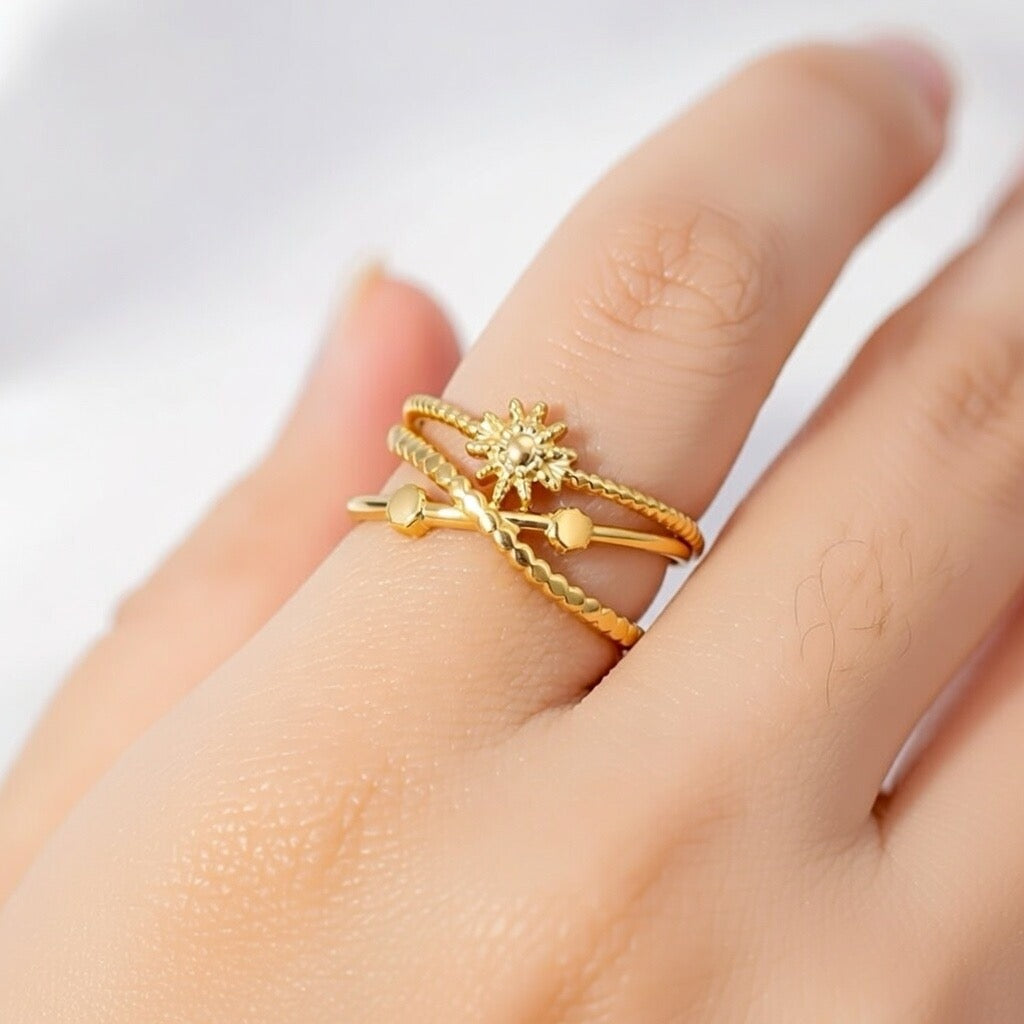 Thea ~ Adjustable Sun ring image 5