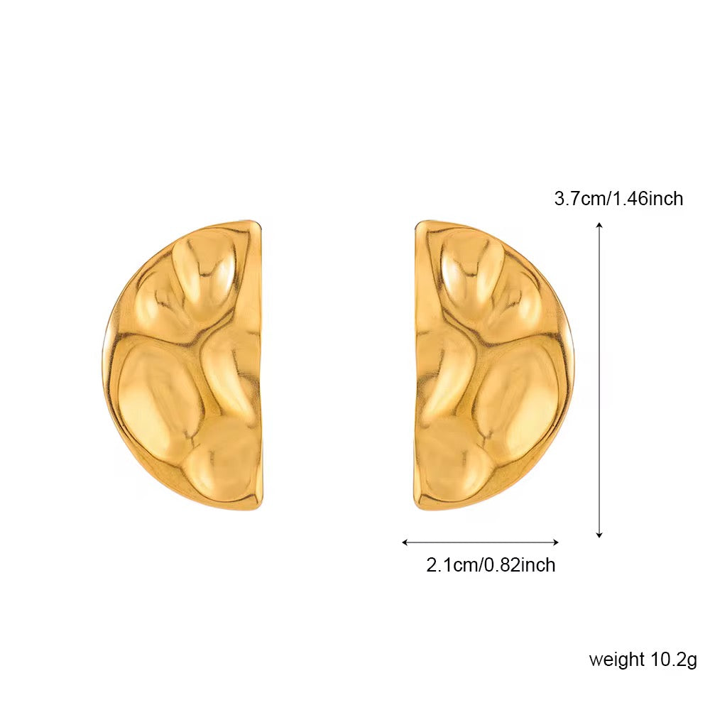 Erin ~ Statement hammered earrings image 7