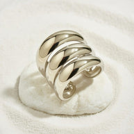 Ava ~ Silver statement Ring image 2