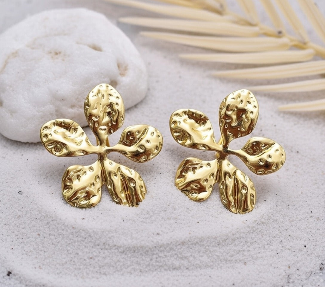 Mariah ~ Large island flower earrings image 3