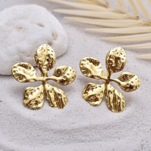 Mariah ~ Large island flower earrings image 3