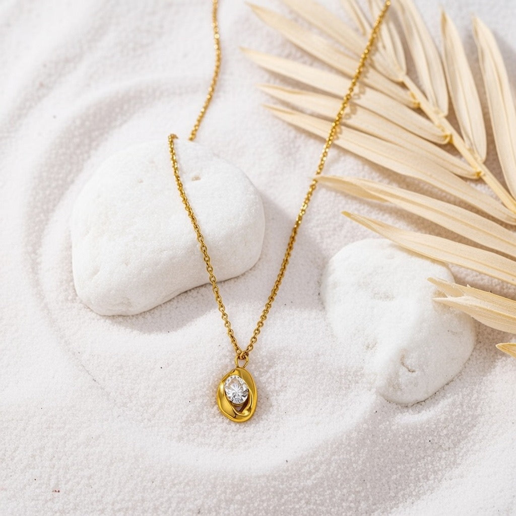 Olivia ~ CZ Pendant necklace image 5