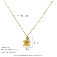 Quinney ~ Sea Turtle FreshwaterPearl necklace image 3