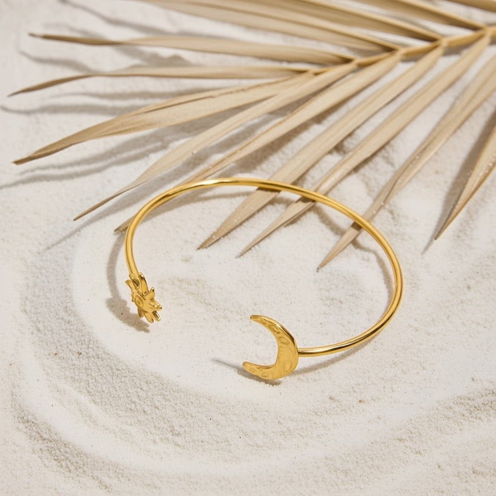 Luna ~ Sun and Moon bangle image 4