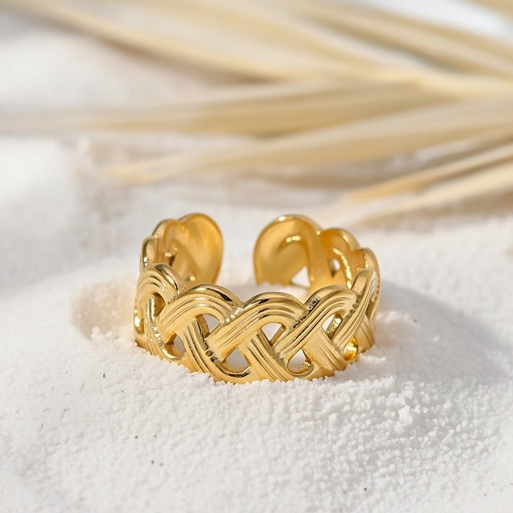 Scarlett ~ Braided ring image 1