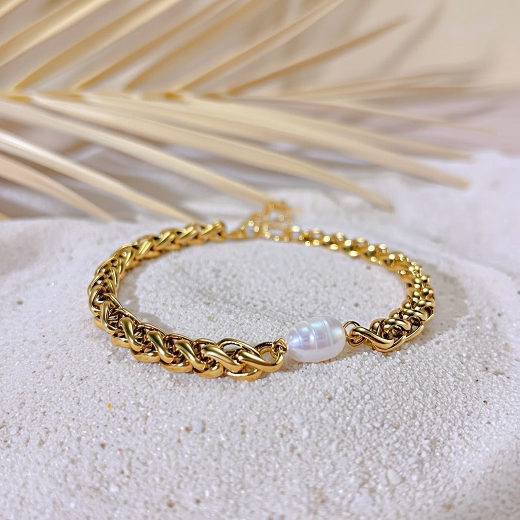 Ava ~ chunky Freshwater Pearl bracelet image 7