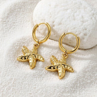 Addy ~ Huggie starfish earrings image 1