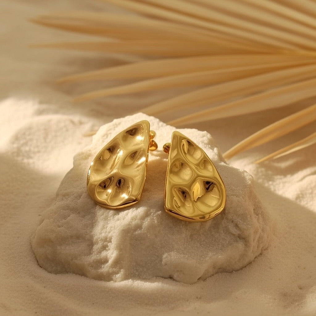 Erin ~ Statement hammered earrings image 6