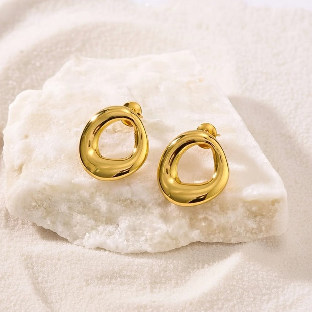Cindy ~ circle earrings image 2