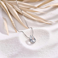 Avery ~ Silver tear drop necklace image 2