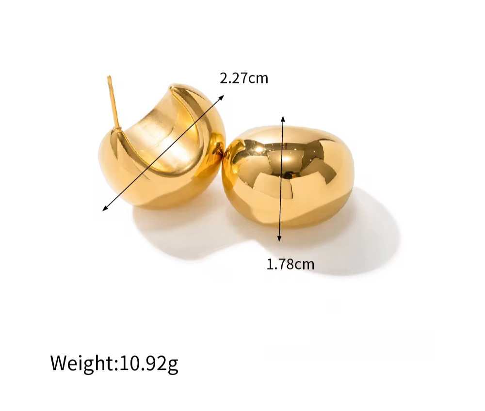 Inez ~ Gold Earrings image 6