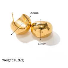 Inez ~ Gold Earrings image 6