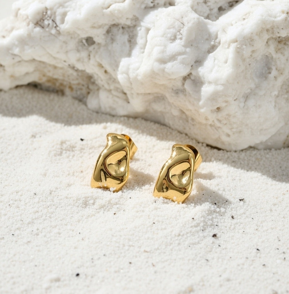 Brielle ~ Gold dainty earrings image 3