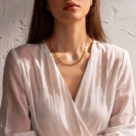 Bella ~ Blue flower necklace image 0