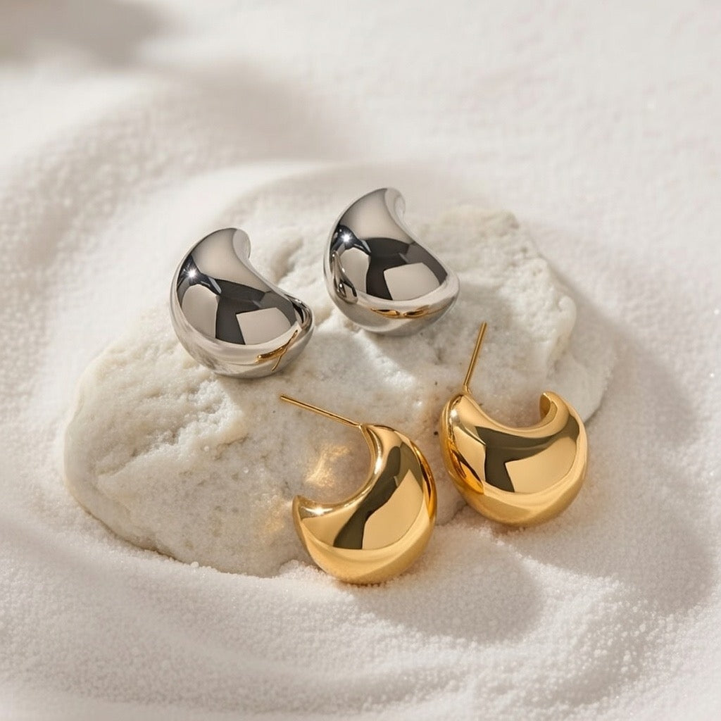 Inez ~ Gold Earrings image 2