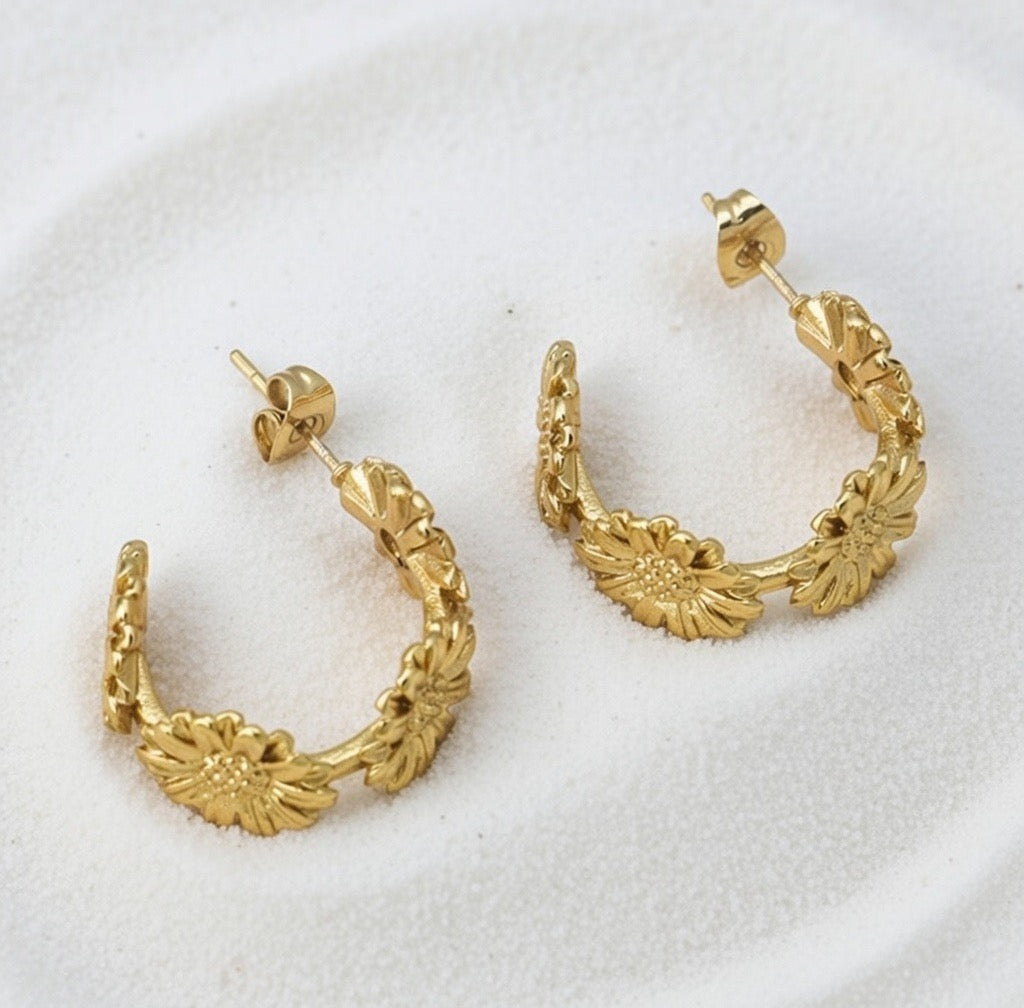 Tammy ~ sunflower earrings image 1