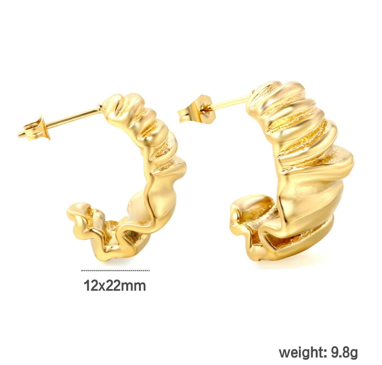 Larni ~ Textured hoops image 5
