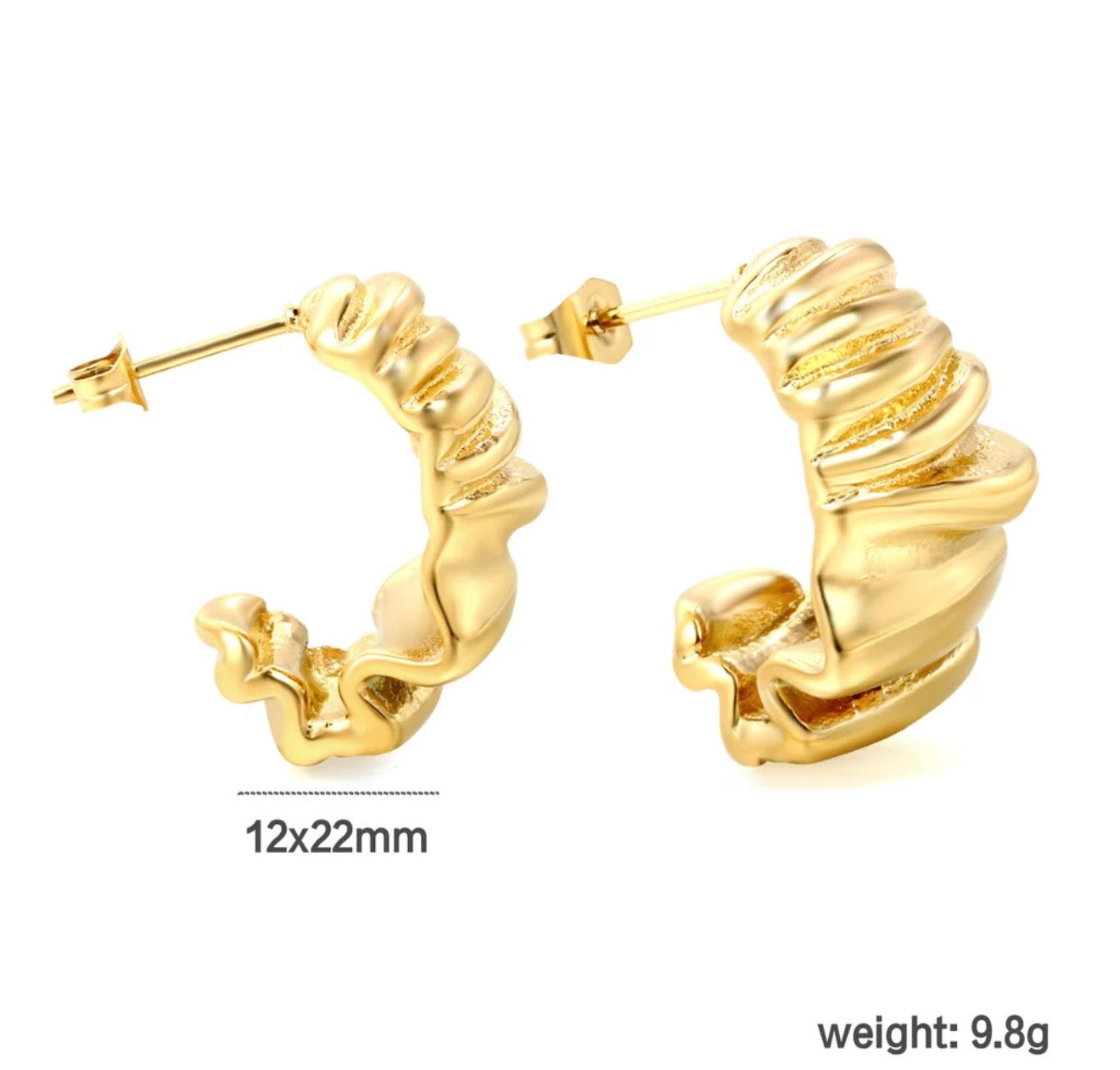 Larni ~ Textured hoops image 5