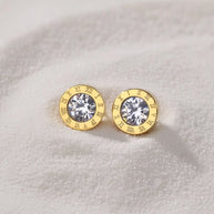 Lennie ~ Roman numeral studs image 5