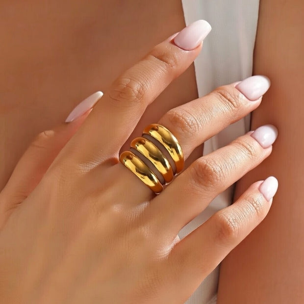 Ava ~ Gold Statement Ring image 0