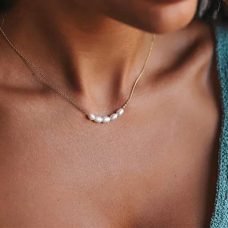Mia ~ Dainty Freshwater Pearl Necklace image 7