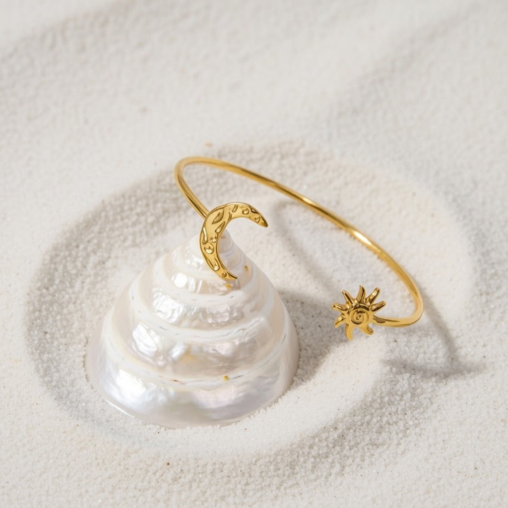 Luna ~ Sun and Moon bangle image 3