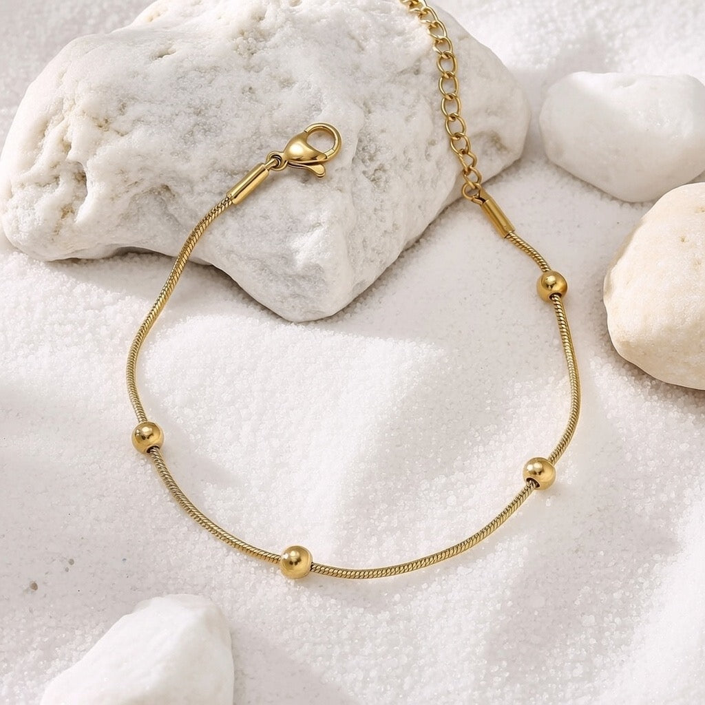 Lara ~ Gold ball bracelet image 3
