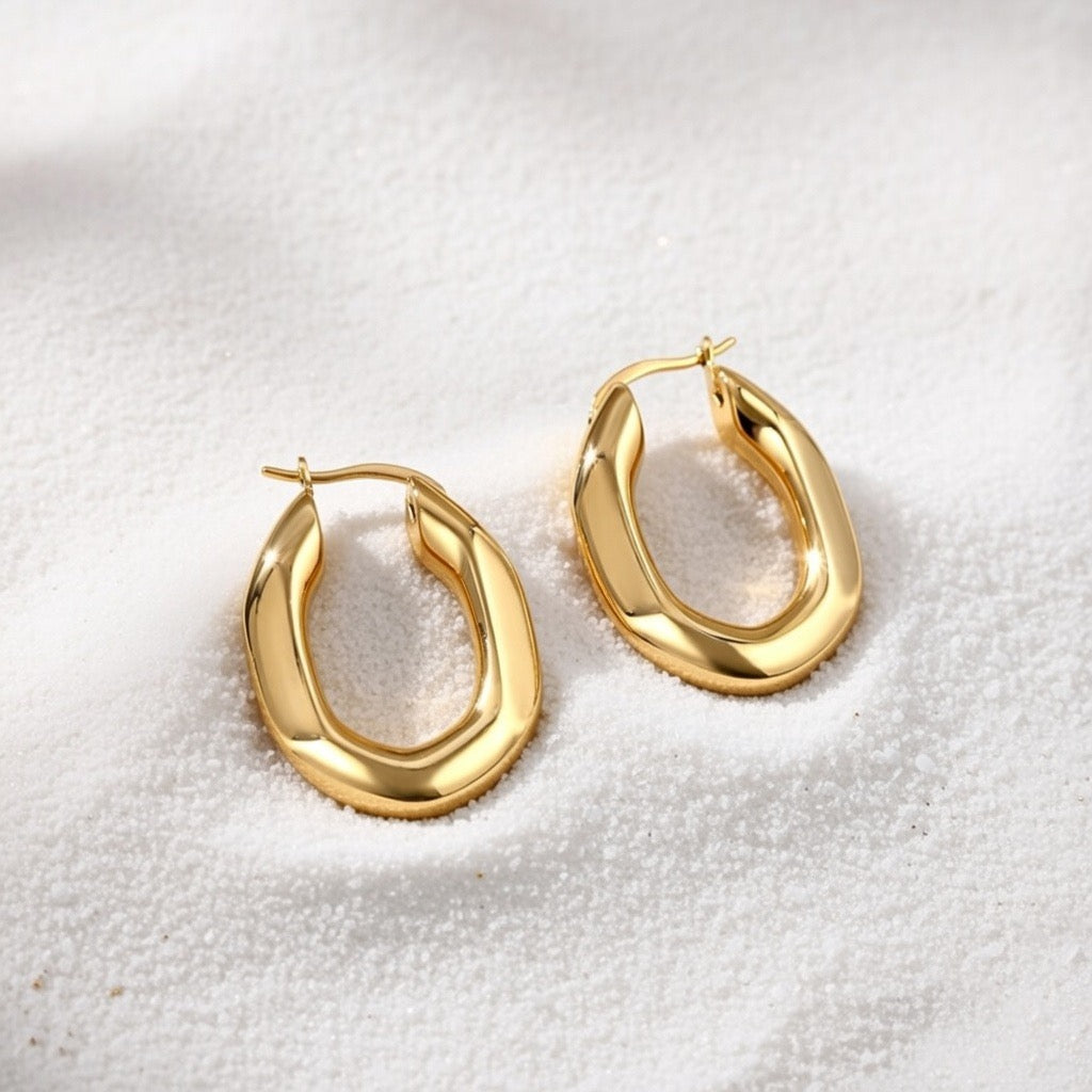 Frankie ~  Oval hoops image 2