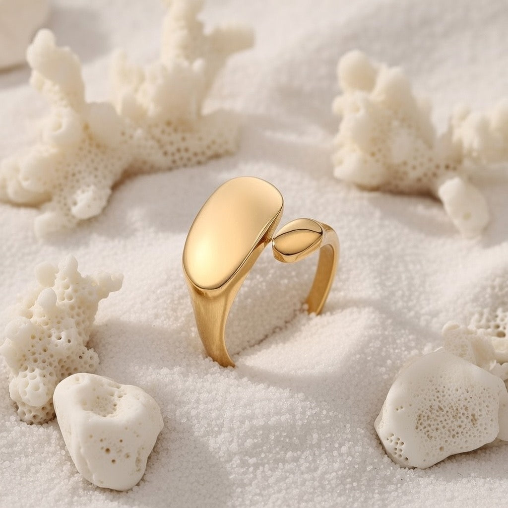 Dotti ~ Gold Abstract ring image 3