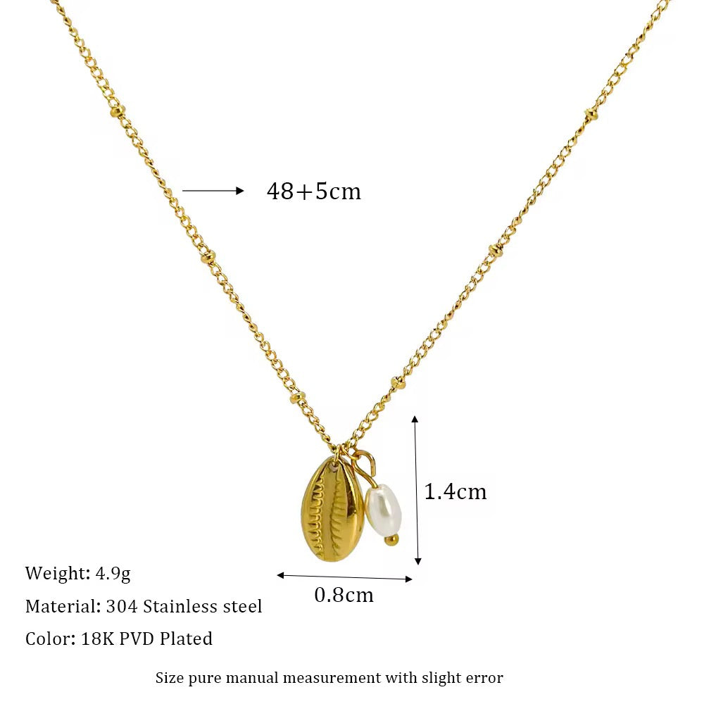 Audrey ~ Freshwater Pearl ocean necklace image 5