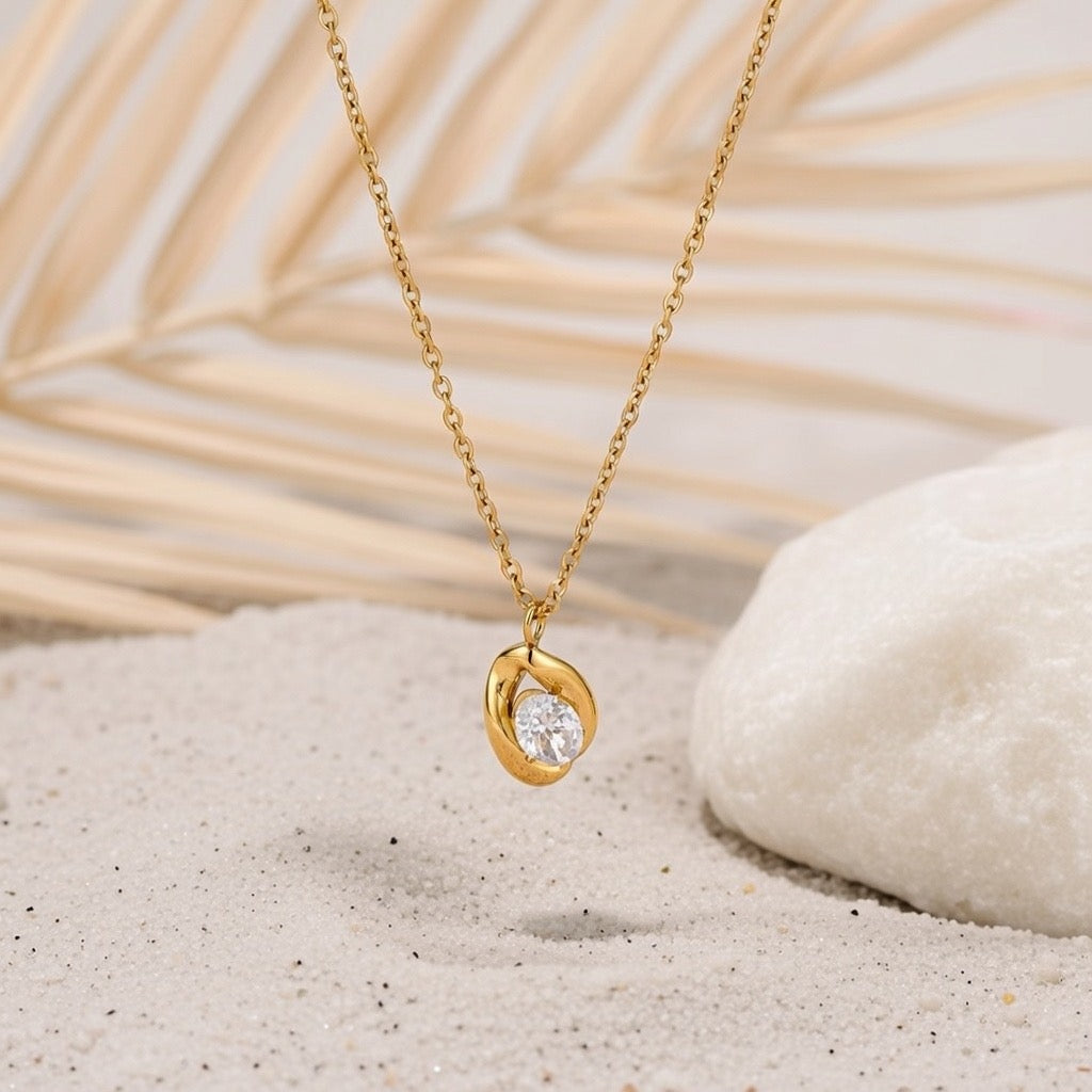 Olivia ~ CZ Pendant necklace image 2