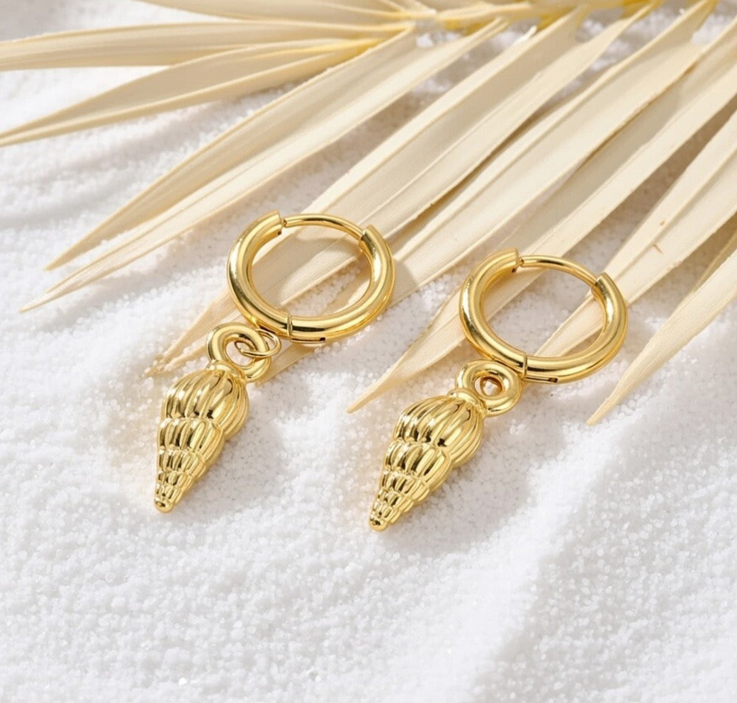 Sandy ~ huggie earrings image 1