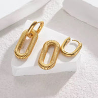 Sienna ~ Double hoop earrings image 4
