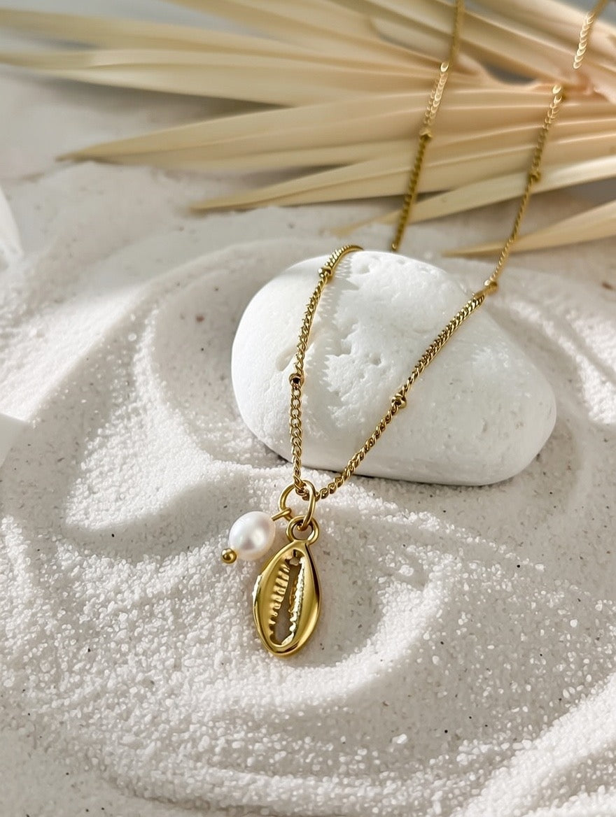Audrey ~ Freshwater Pearl ocean necklace image 2