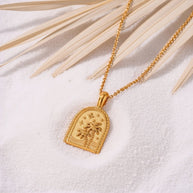 Emmie ~ Boho palm necklace image 1