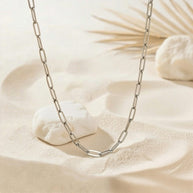 Francesca ~ Silver chain link necklace image 3