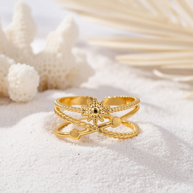 Thea ~ Adjustable Sun ring image 0