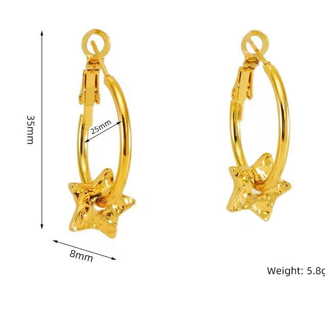 Lori ~ Star hoops image 5