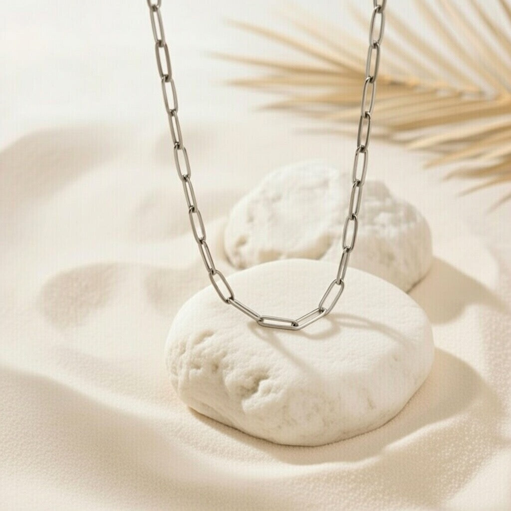 Francesca ~ Silver chain link necklace image 2