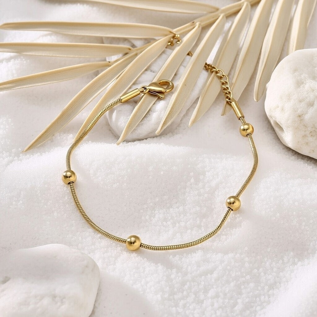 Lara ~ Gold ball bracelet image 4