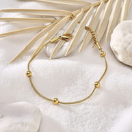 Lara ~ Gold ball bracelet image 4