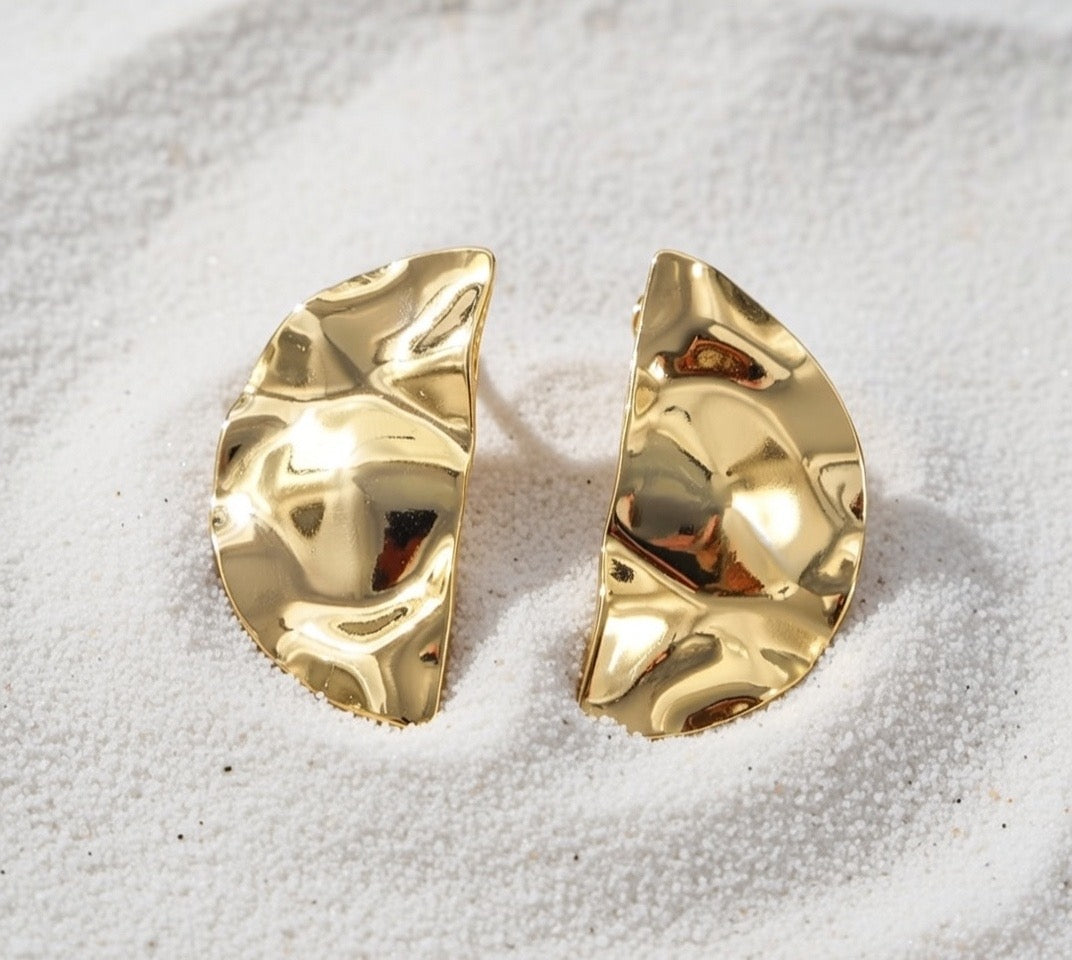 Erin ~ Statement hammered earrings image 5