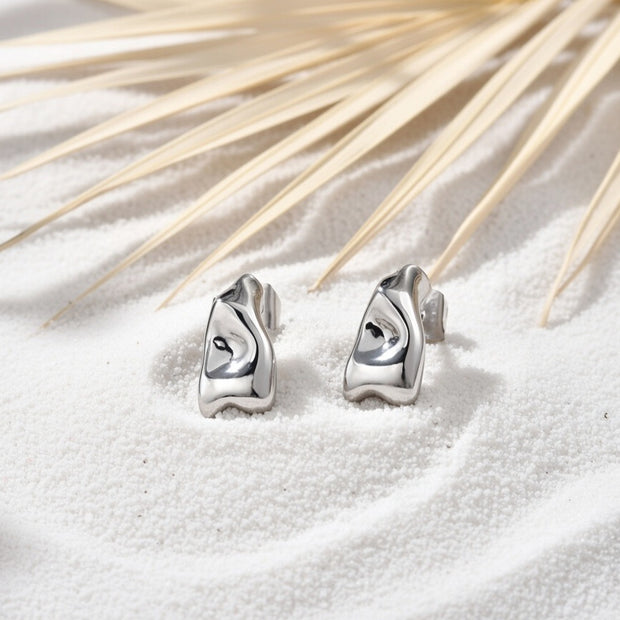 Brielle ~ Silver dainty earrings image 0