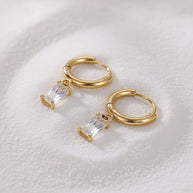 Khalani ~ Dainty CZ Huggies image 4