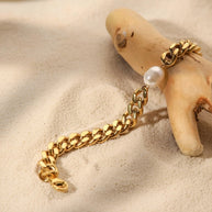 Ava ~ chunky Freshwater Pearl bracelet image 2