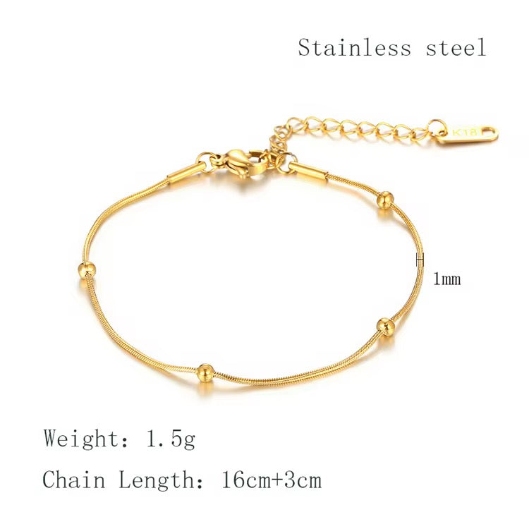 Lara ~ Gold ball bracelet image 5