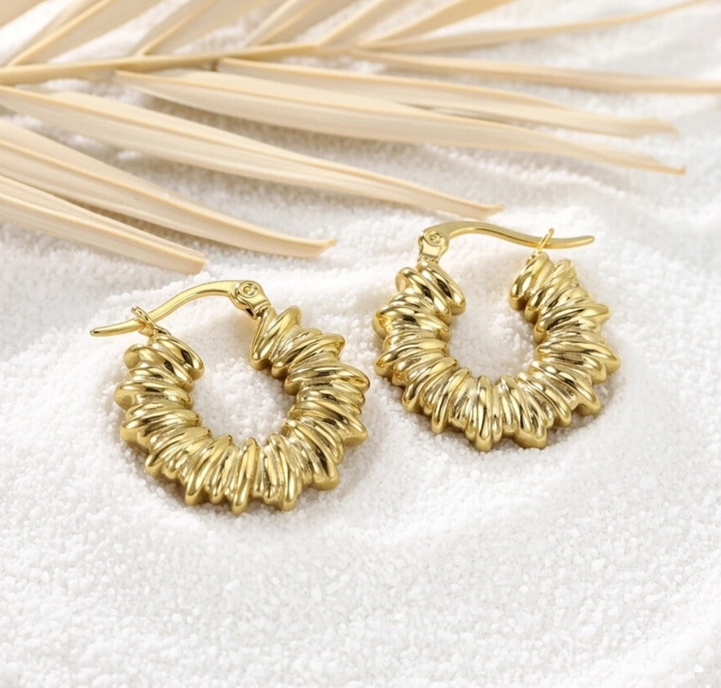 Ivy ~ Textured hoops image 3