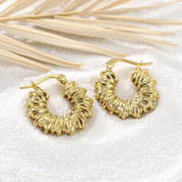 Ivy ~ Textured hoops image 3