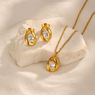 Olivia ~ CZ Pendant necklace image 8
