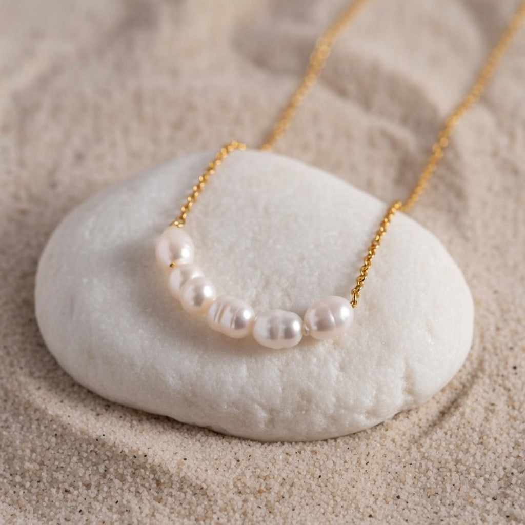 Mia ~ Dainty Freshwater Pearl Necklace image 5